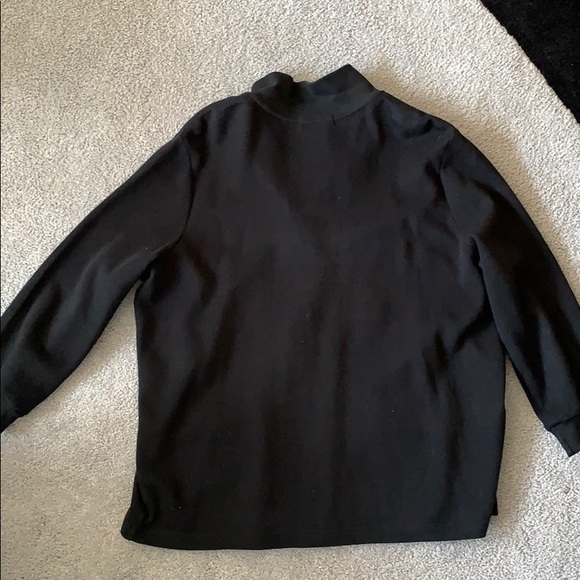 Lauren Ralph Lauren black cardigan with gold buttons, size 2X - Picture 4 of 5